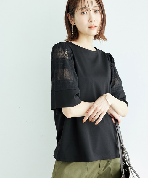 セール 袖レースカットトップス Tシャツ カットソー Rope Picnic ロペピクニック のファッション通販 Zozotown