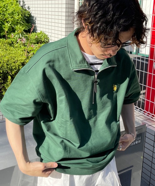 U.S. POLO ASSN.（ユーエスポロアッスン）の「半袖ハーフジップスウェット（Tシャツ/カットソー・メンズ・ブラック/グレー/グリーン・MEDIUM/LARGE）」の16枚目の写真