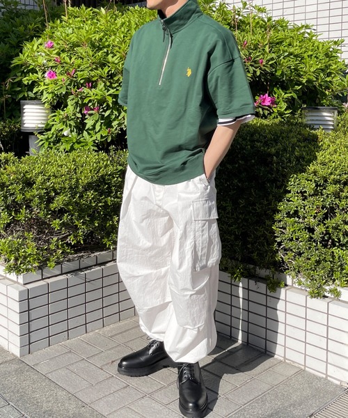 U.S. POLO ASSN.（ユーエスポロアッスン）の「半袖ハーフジップスウェット（Tシャツ/カットソー・メンズ・ブラック/グレー/グリーン・MEDIUM/LARGE）」の21枚目の写真