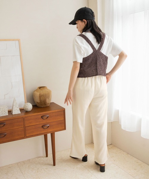 LOWRYS FARM（ローリーズファーム）の「ニットビスチェ　281355（ベスト・レディース・ブラック/ブラウン/オフホワイト/ブルー・FREE）」の8枚目の写真