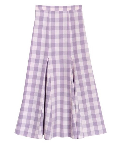 Pierrot（ピエロ）の「チェックマーメイドスカート（スカート・レディース・イエロー/ラベンダー/ブラック・L/M）」の18枚目の写真