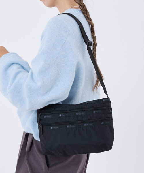 LeSportsac(レスポートサック)の「QUINN BAG 【日本限定】リサイクルドブラックJP(ショルダーバッグ・レディース・ブラック・FREE)」の2枚目の写真