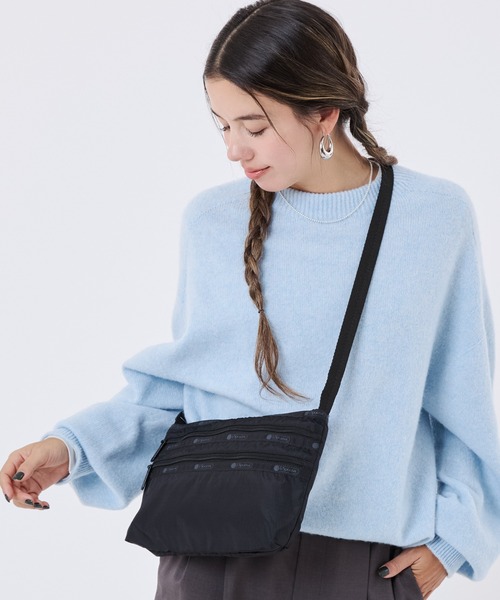 LeSportsac（レスポートサック）の「QUINN BAG 【日本限定】リサイクルドブラックJP（ショルダーバッグ・レディース・ブラック・FREE）」の10枚目の写真