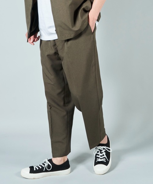 ADPOSION（アドポーション）の「【セットアップ対応】 ドライポリエステル アンクルイージーパンツ / ワイドパンツ（その他パンツ・メンズ・ブラック/ベージュ/カーキ/ブルー・MEDIUM/LARGE/X-LARGE）」の3枚目の写真