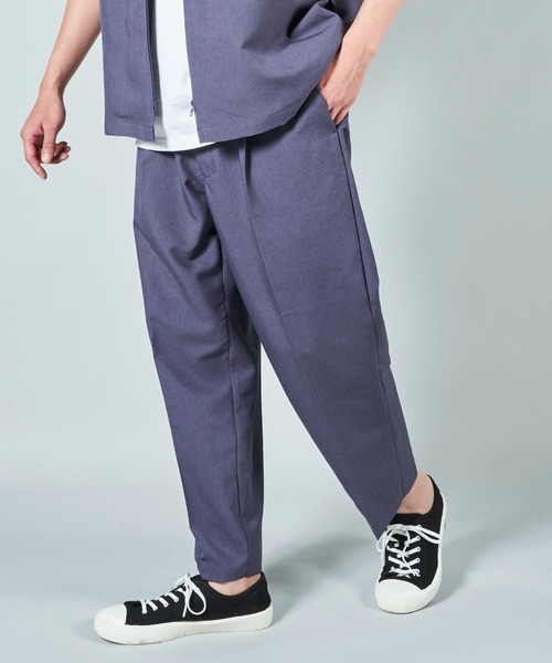 ADPOSION（アドポーション）の「【セットアップ対応】 ドライポリエステル アンクルイージーパンツ / ワイドパンツ（その他パンツ・メンズ・ブラック/ベージュ/カーキ/ブルー・MEDIUM/LARGE/X-LARGE）」の4枚目の写真