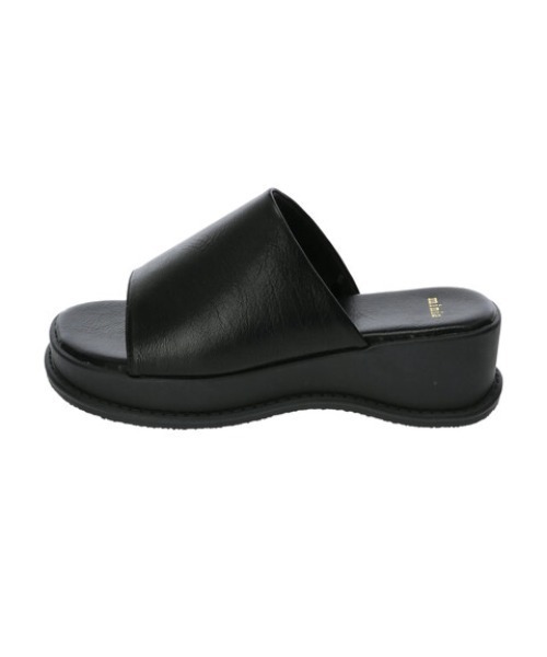 minia(ミニア)の「・minia 厚底ミュール(サンダル・レディース・ブラック/アイボリー・22.5cm/24.5cm/23.5cm/25cm)」の6枚目の写真