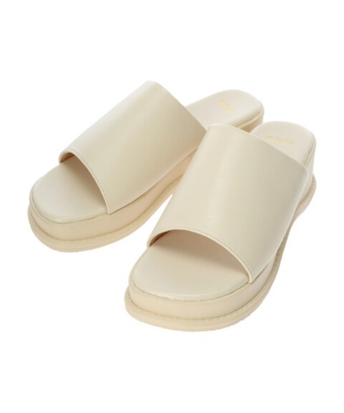 minia(ミニア)の「・minia 厚底ミュール(サンダル・レディース・ブラック/アイボリー・22.5cm/24.5cm/23.5cm/25cm)」の10枚目の写真