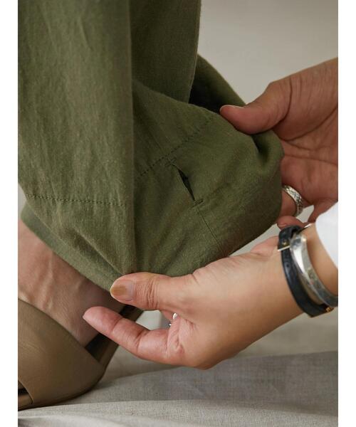 AMERICAN HOLIC(アメリカンホリック)の「リネンブレンドカーゴパンツ(カーゴパンツ・レディース・カーキ・S/L/M)」の12枚目の写真