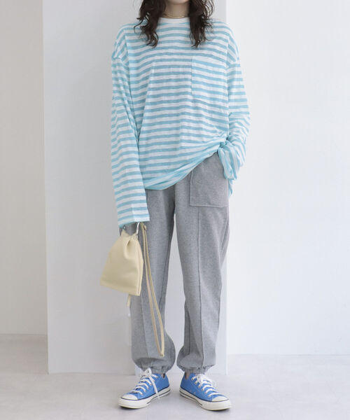 fredy repit（フレディレピ）の「【WEB限定】ダンボールニットジョガーパンツ（その他パンツ・レディース・チャコールグレー/ライトブルー/グレー/ピンク/アイボリー・38）」の18枚目の写真