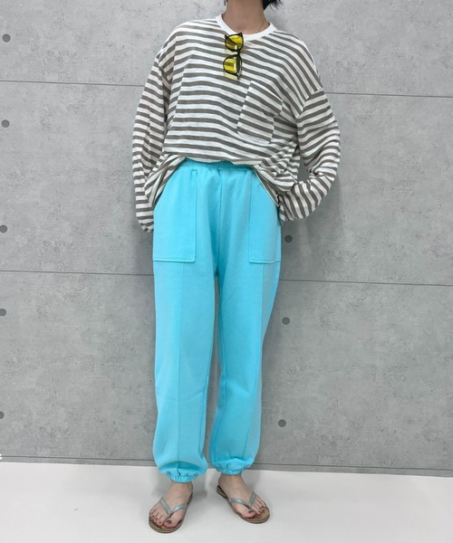 fredy repit（フレディレピ）の「【WEB限定】ダンボールニットジョガーパンツ（その他パンツ・レディース・チャコールグレー/ライトブルー/グレー/ピンク/アイボリー・38）」の4枚目の写真