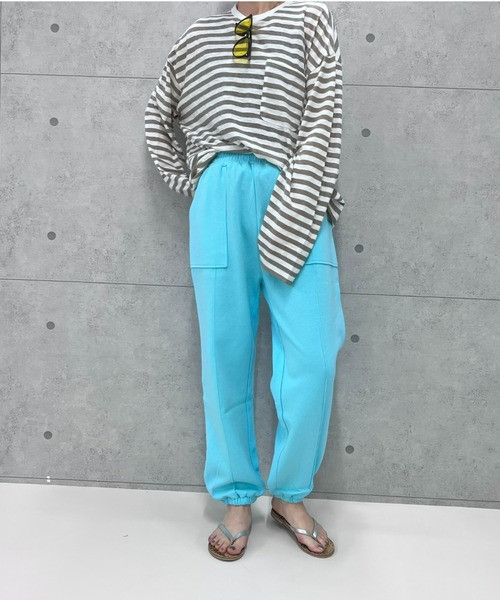 fredy repit（フレディレピ）の「【WEB限定】ダンボールニットジョガーパンツ（その他パンツ・レディース・チャコールグレー/ライトブルー/グレー/ピンク/アイボリー・38）」の7枚目の写真