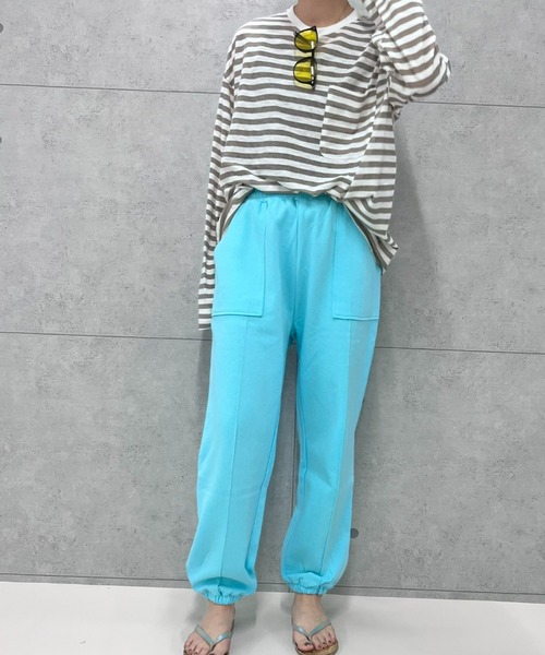 fredy repit（フレディレピ）の「【WEB限定】ダンボールニットジョガーパンツ（その他パンツ・レディース・チャコールグレー/ライトブルー/グレー/ピンク/アイボリー・38）」の8枚目の写真