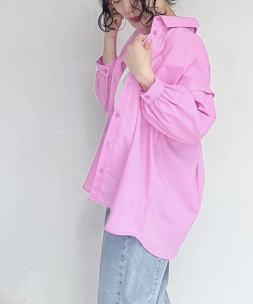 AS KNOW AS plus(アズノゥアズプラス)の「●マルチウェイ 肩開き7分袖シャツ(シャツ/ブラウス・レディース・ピンク/ホワイト/ベージュ系その他/ブルー系その他・FREE)」の5枚目の写真