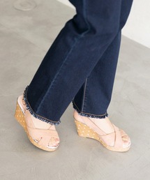 デザインウェッジバックバンドサンダル