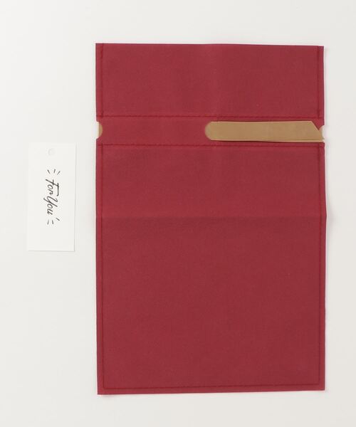 CRAZY FERRET（クレイジーフェレット）の「ギフトカード付きラッピングキット。リボンタイプで開閉や確認もしやすい♪（ラッピングキット・レディース・レッド・MEDIUM）」の6枚目の写真