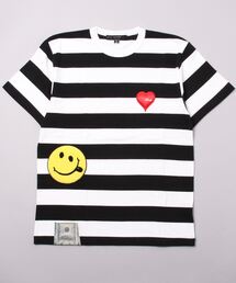STUD MUFFIN | STUD MUFFIN/スタッドマフィン/ハート＄スマイルボーダーSS Tシャツ(Tシャツ/カットソー)