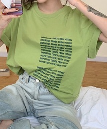 カラーロゴプリントTシャツ