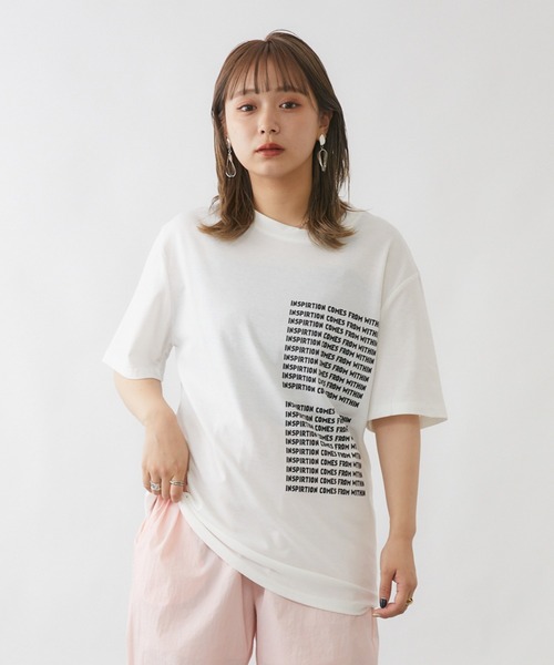 mebole（メボレ）の「カラーロゴプリントTシャツ（Tシャツ/カットソー・レディース・ホワイト/グリーン/パープル・FREE）」の17枚目の写真