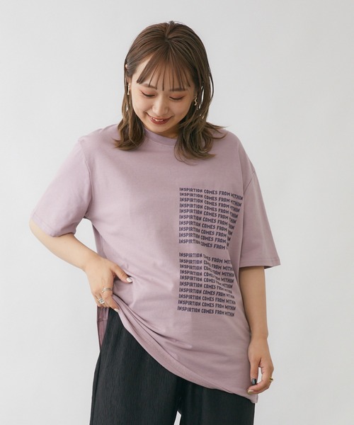 mebole（メボレ）の「カラーロゴプリントTシャツ（Tシャツ/カットソー・レディース・ホワイト/グリーン/パープル・FREE）」の18枚目の写真