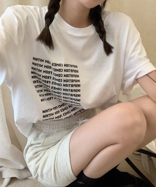 mebole（メボレ）の「カラーロゴプリントTシャツ（Tシャツ/カットソー・レディース・ホワイト/グリーン/パープル・FREE）」の20枚目の写真