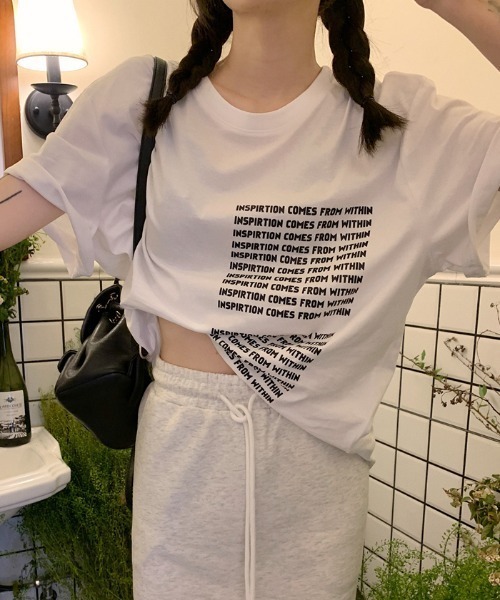 mebole（メボレ）の「カラーロゴプリントTシャツ（Tシャツ/カットソー・レディース・ホワイト/グリーン/パープル・FREE）」の21枚目の写真