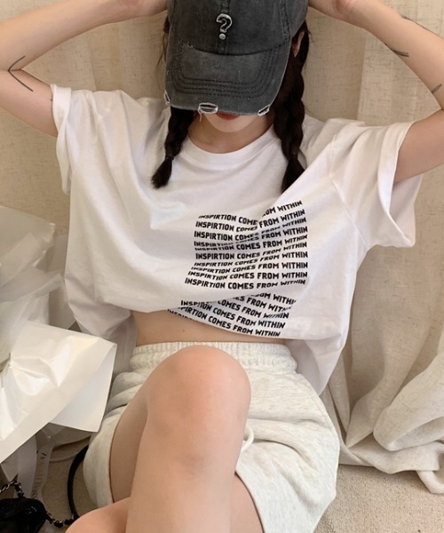 mebole（メボレ）の「カラーロゴプリントTシャツ（Tシャツ/カットソー・レディース・ホワイト/グリーン/パープル・FREE）」の22枚目の写真