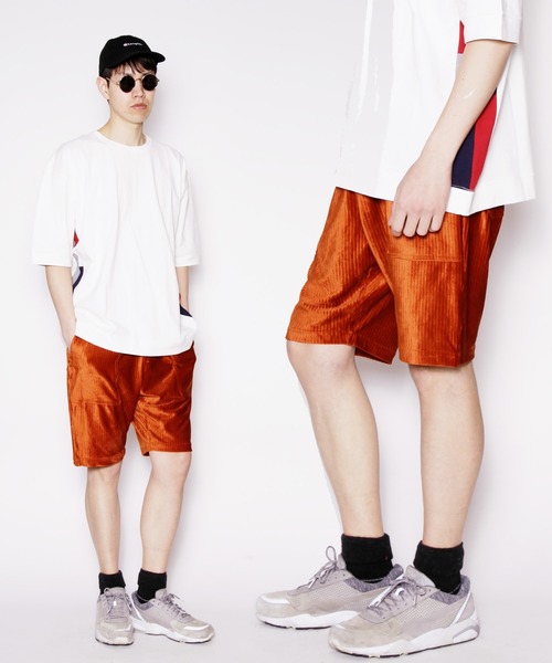 hardcover（ハードカバー）の「【z】【hardcover】カットコールショーツ（その他パンツ・レディース・ブラック/オレンジ・MEDIUM）」の2枚目の写真