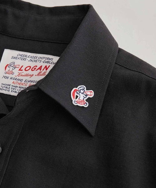 ADAM ET ROPE'（アダムエロペ）の「【WEB限定】LOGAN/ローガン 別注 ワンポイント刺繍 ビッグシルエット オックスフォードシャツ（シャツ/ブラウス・メンズ・ブラック/ネイビー/ブルー/ピンク/ホワイト・L/M）」の18枚目の写真