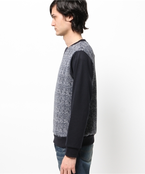 OUTLET(アウトレット)の「【WHO'S WHO gallery】EXヘリンボーン(Tシャツ/カットソー・メンズ・ネイビー・MEDIUM)」の3枚目の写真