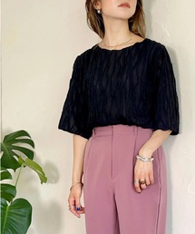 Green　Parks | ☆remi☆プロデュースアイテム シアー楊柳カットプルオーバー(Tシャツ/カットソー)