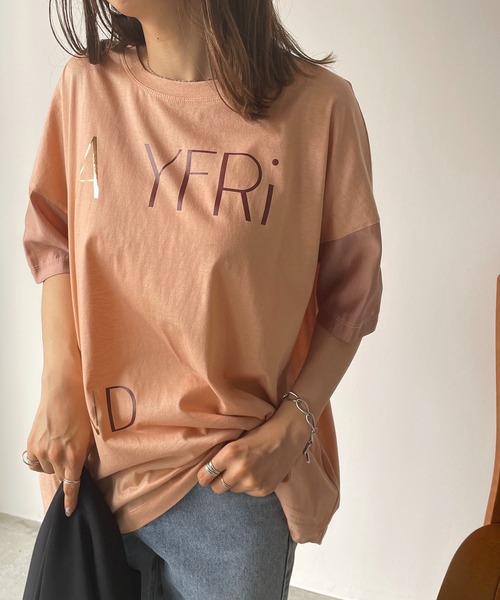 antic rag(アンティックラグ)の「ポリッシュロゴTシャツ(Tシャツ/カットソー・レディース・ホワイト/ブラック/ピンク・FREE)」の3枚目の写真
