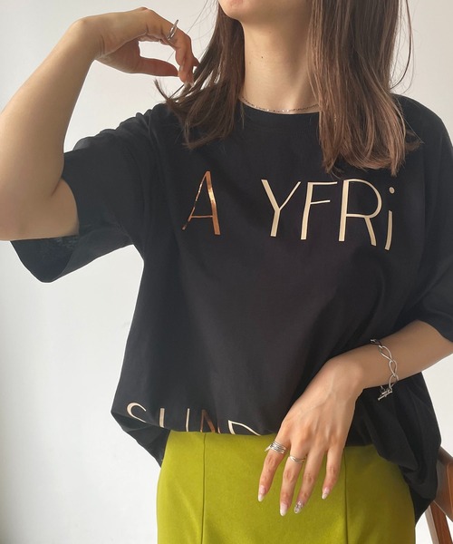 antic rag(アンティックラグ)の「ポリッシュロゴTシャツ(Tシャツ/カットソー・レディース・ホワイト/ブラック/ピンク・FREE)」の5枚目の写真