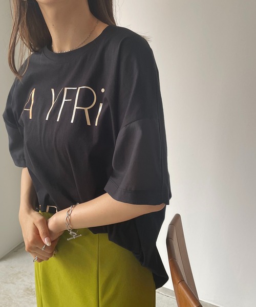 antic rag(アンティックラグ)の「ポリッシュロゴTシャツ(Tシャツ/カットソー・レディース・ホワイト/ブラック/ピンク・FREE)」の6枚目の写真