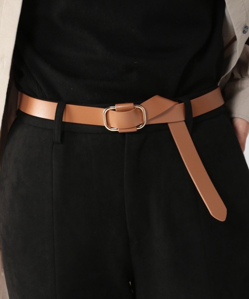 BARNYARDSTORM（バンヤードストーム）の「BARNYARDSTORM / スライドバックルレザーベルト（ベルト・レディース・ブラック/ベージュ/キャメル/ホワイト/その他1/ブラウン/オフホワイト/チャコールグレー/ブラウン系その他3・FREE/0）」の15枚目の写真
