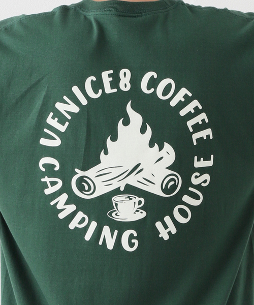 JOURNAL STANDARD(ジャーナルスタンダード)の「【VENICE 8 COFFEE×JS】BONFIRE Tシャツ(Tシャツ/カットソー・メンズ・ライトグレー/グリーン・MEDIUM/LARGE/X-LARGE)」の6枚目の写真