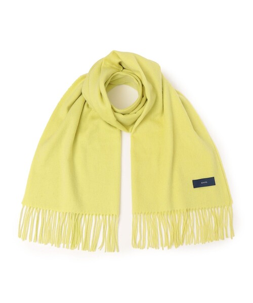 SHIPS（シップス）の「〈手洗い可能〉ソリッド ウールカシミヤ ストール◆（ストール/ショール・レディース・オフホワイト/グレー/ダークグレー/ベージュ/グリーン/ブルー/ライトブルー/ライトイエロー・ONE SIZE）」の12枚目の写真