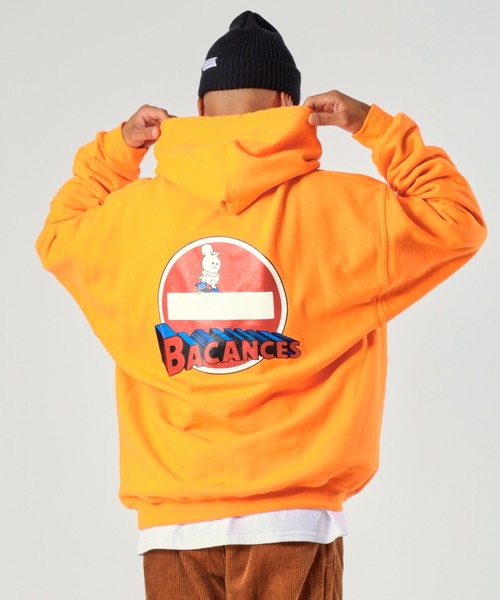 BEAVER（ビーバー）の「BACANCES ALL INCLUSIVE/バカンスオールインクルーシブ　BC HOODIE BONGMAN BC012208（パーカー・メンズ・ブラック/グレー/オレンジ・MEDIUM/LARGE/X-LARGE）」の3枚目の写真