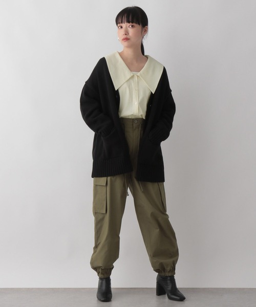 LOWRYS FARM(ローリーズファーム)の「コットンワイドカラーブラウス 125408(シャツ/ブラウス・レディース・ホワイト/ブラック/グリーン/アイボリー/ブラック系その他・FREE)」の16枚目の写真