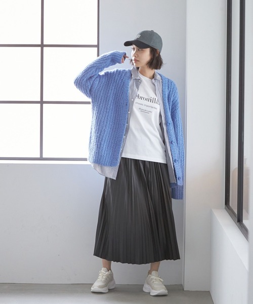 niko and（ニコアンド）の「エコレザープリーツスカート（スカート