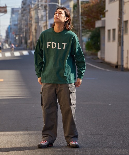FIDELITY(フィデリティ)の「N/C FDLT L/S T-SHIRT / クルーネック ロングスリーブ Tシャツ(Tシャツ/カットソー・メンズ・ダークグリーン/オフホワイト/マスタード/チャコール・MEDIUM/LARGE)」の16枚目の写真