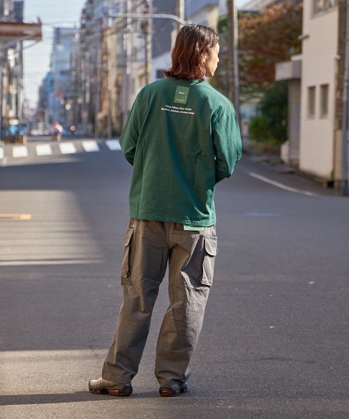 FIDELITY(フィデリティ)の「N/C FDLT L/S T-SHIRT / クルーネック ロングスリーブ Tシャツ(Tシャツ/カットソー・メンズ・ダークグリーン/オフホワイト/マスタード/チャコール・MEDIUM/LARGE)」の12枚目の写真