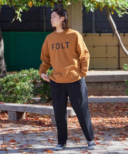 FIDELITY(フィデリティ)の「N/C FDLT L/S T-SHIRT / クルーネック ロングスリーブ Tシャツ(Tシャツ/カットソー・メンズ・ダークグリーン/オフホワイト/マスタード/チャコール・MEDIUM/LARGE)」の9枚目の写真