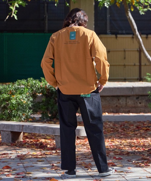 FIDELITY(フィデリティ)の「N/C FDLT L/S T-SHIRT / クルーネック ロングスリーブ Tシャツ(Tシャツ/カットソー・メンズ・ダークグリーン/オフホワイト/マスタード/チャコール・MEDIUM/LARGE)」の5枚目の写真