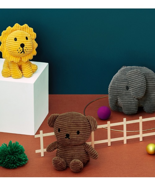 BON TON TOYS/エレファント ぬいぐるみ コーデュロイ 20cm（おもちゃ