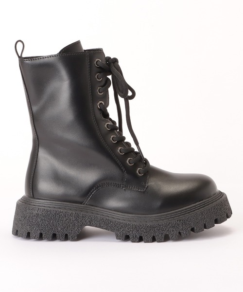 Lace Ladies（レースレディース）の「厚底レースアップブーツ（ブーツ・レディース・ブラック・24.5/22.5/25/23/23.5/24）」の9枚目の写真