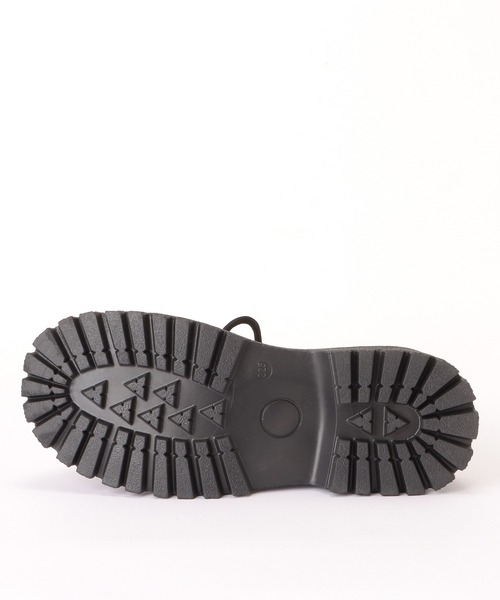 Lace Ladies（レースレディース）の「厚底レースアップブーツ（ブーツ・レディース・ブラック・24.5/22.5/25/23/23.5/24）」の5枚目の写真