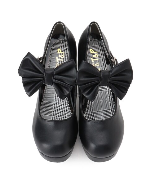 セット割SeeByChloe新品2点リボン黒パンツ×チャンキーヒールムートン