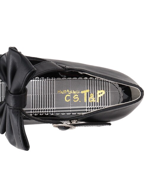 cs T&P(シーエスティーアンドピー)の「チャンキーヒールリボン付き2WAY厚底パンプス csT&P(パンプス・レディース・ホワイト/ブラック/ブラック系1/レッド系1・LL/S/M/L)」の17枚目の写真