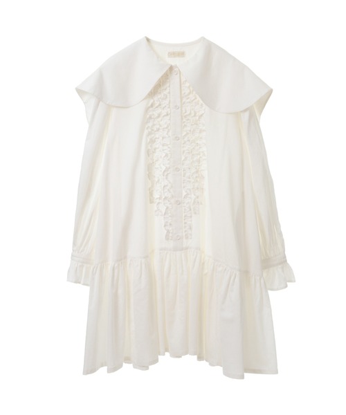 Candy Stripper（キャンディストリッパー）の「SYMPHONY FRILL ワンピース（ワンピース・レディース・オフホワイト/ライトブルー/ブラック・2）」の14枚目の写真