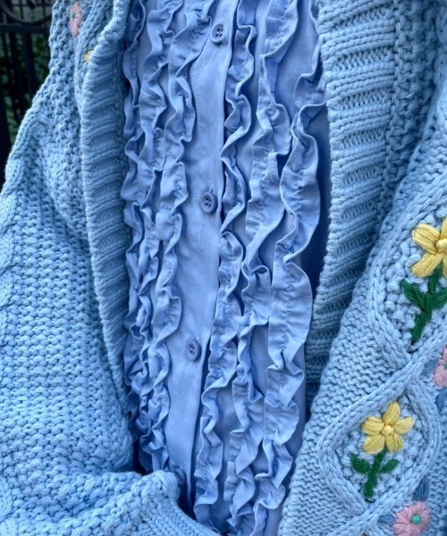 Candy Stripper（キャンディストリッパー）の「SYMPHONY FRILL ワンピース（ワンピース・レディース・オフホワイト/ライトブルー/ブラック・2）」の17枚目の写真